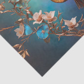 Koperen en Abalone Kolibrie Decoupage Tissue Tissuepapier (Detail)