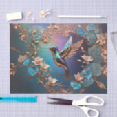 Koperen en Abalone Kolibrie Decoupage Tissue Tissuepapier (Craft)