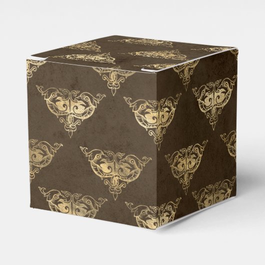 Koperen en Gouden Draak Bedankdoosjes (Voorkant Zijde)