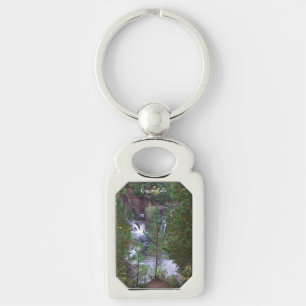 Koperen Falls metalen sleutelhanger