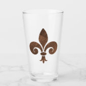 Koperen Fleur De Lis Glas (Voorkant)