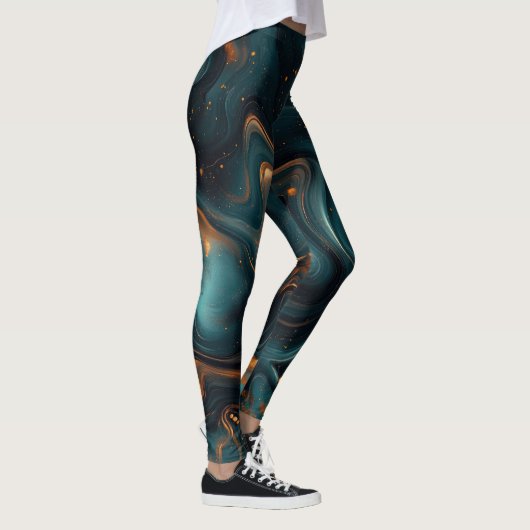 Koperen Flow Leggings (Rechts)