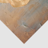  koperen Frans roos stoffig geel faux gold Tissuepapier (Detail)