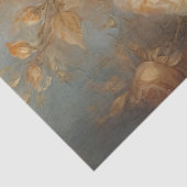  koperen Frans roos stoffig geel faux gold Tissuepapier (Detail)