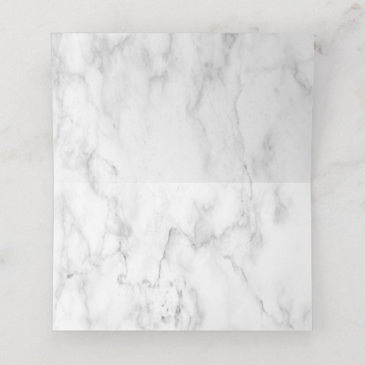 Koperen Geometrische Bourgondië Marmer Plaatskaartje (Binnenkant ongevouwen)