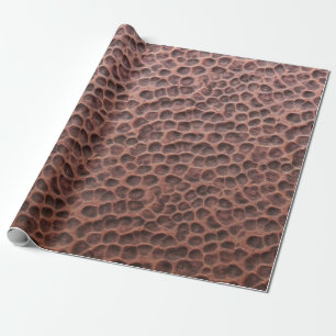 Koperen gestructureerd inpakpapier