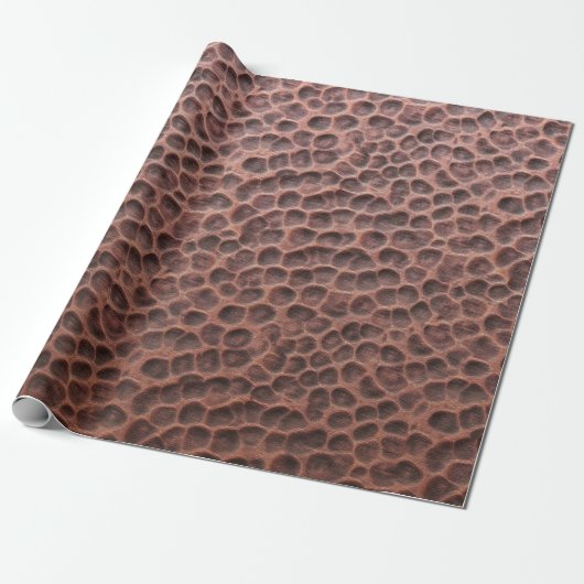 Koperen gestructureerd inpakpapier (Uitgerold)