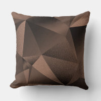 Koperen Gezichtspunt Geometrische Diamant Worpkuss