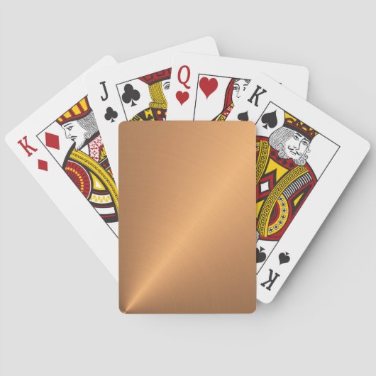 Koperen glanshoek pokerkaarten (Achterkant)