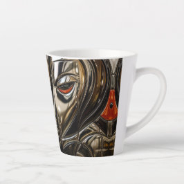 Koperen Gloed Metalen Gezicht Latte Mok