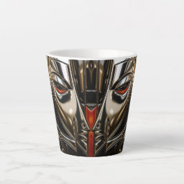 Koperen Gloed Metalen Gezicht Latte Mok