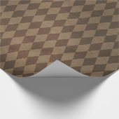 Koperen Harlekijnpatroon Cadeaupapier (Hoek)