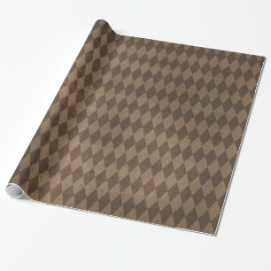 Koperen Harlekijnpatroon Cadeaupapier