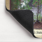 Koperen Herfsten omwoeld mousepad Muismat (Hoek)