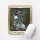 Koperen Herfsten omwoeld mousepad Muismat (Met muis)