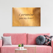 Koperen Huwelijk Canvas Afdruk (Insitu (Woonkamer))