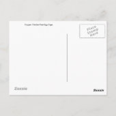 Koperen kippen Voet Eieren Briefkaart (Achterkant)