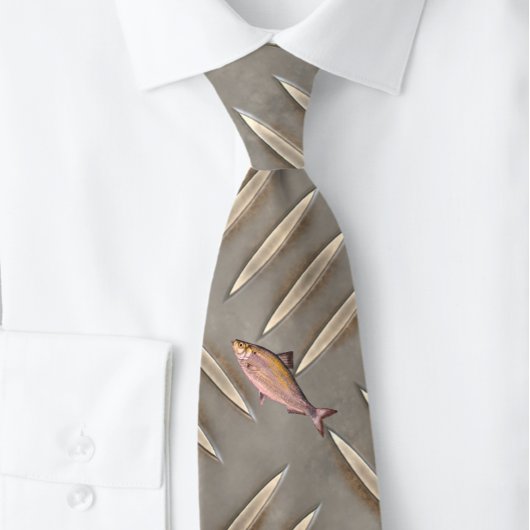 KOPEREN KIPPER GRIJZE IVOORVORMEN STROPDAS