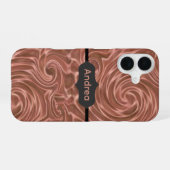 Koperen Krullen iPhone 16 Hoesje (Achterkant horizontaal)
