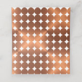 Koperen-look Geef Bedankt Thanksgiving script Plaatskaartje (Binnenkant ongevouwen)