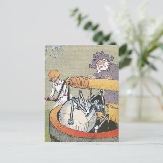 Koperen Man dat goed is gered Briefkaart (Staand voorkant)