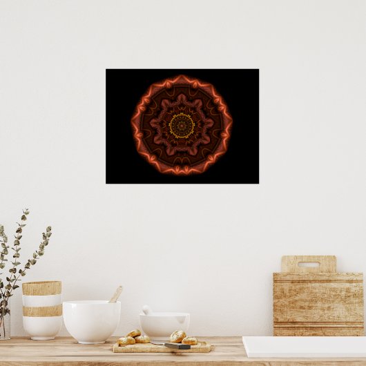 Koperen Mandala Poster (Keuken)