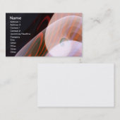 Koperen mijnbouwfractal Kunst Visitekaartje (Voorkant / Achterkant)