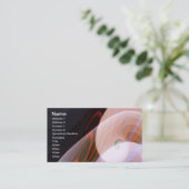 Koperen mijnbouwfractal Kunst Visitekaartje (Staand voorkant)