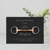 Koperen Mondstuk Eggbutt Snaffle Bit Klassevol Rui Folie Uitnodiging (Staand Voorkant)