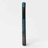  koperen patina met turquoise kalligrafie Case-Mate iPhone case (Achterkant/links)