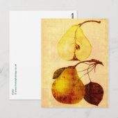 Koperen peren briefkaart (Voorkant / Achterkant)