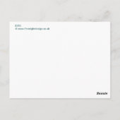 Koperen peren briefkaart (Achterkant)