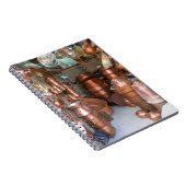 Koperen potten op de markt notitieboek (Rechterzijde)