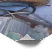 Koperen potten op de markt poster (Hoek)