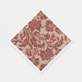 Koperen roest damasten papieren servetten (Hoek)