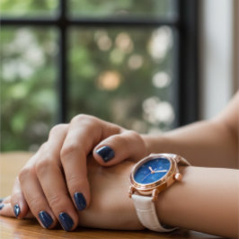 Koperen Roze Gouden Sneeuwvlok Dames Analoog Horlo Horloge