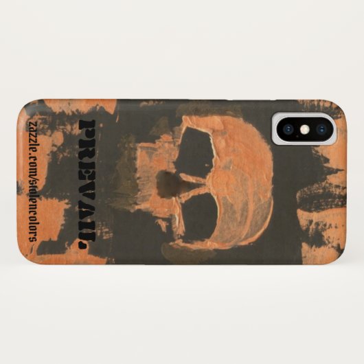 Koperen schedel prevaleren Case-Mate iPhone case (Achterkant (horizontaal))