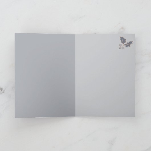 Koperen Stofblauw 'Tis het Seizoen Jouw Fotokaart Kaart (Binnen)