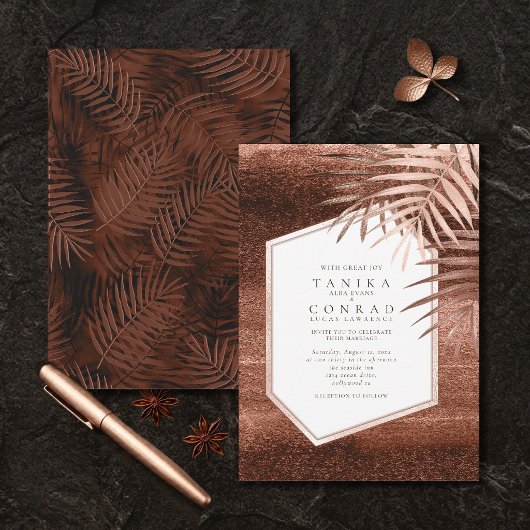 Koperen Sunset Palms ID1323 Kaart