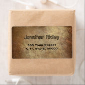 Koperen textuur afbeelding Verzendlabels Etiket (Insitu)