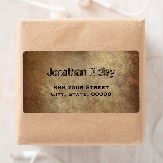Koperen textuur afbeelding Verzendlabels Etiket (Insitu)