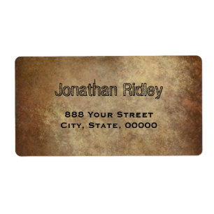 Koperen textuur afbeelding Verzendlabels Etiket