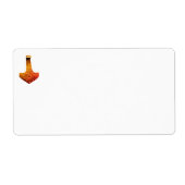 Koperen Thor's Hamer verzendlabels Etiket (Voorkant)
