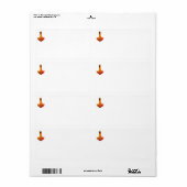 Koperen Thor's Hamer verzendlabels Etiket (Full Sheet)