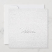 KOPEREN TYPOGRAFIE Ze zei Ja Vierkant Verloving Kaart (Achterkant)