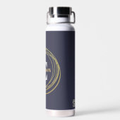 Koperen vacuüm geïsoleerde fles met gouden cirkels (Achterkant)
