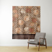 Koperen Vintage Kruidenroos | Rustieke Fotobackdro Wandkleed (In situ)