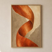 Koperen Vouw Gouache Boho Kunst Poster