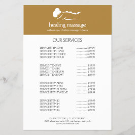 KOPEREN VROUW STENEN MASSAGE Wellness Day Spa Flyer