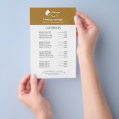KOPEREN VROUW STENEN MASSAGE  Wellness Day Spa Flyer (Hand)